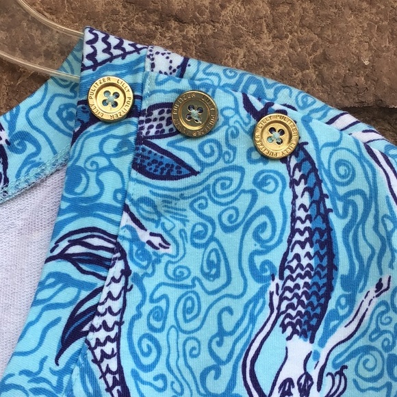 Lilly Pulitzer Nice Tail Haley Dress Mermaid Print - Picture 5 of 7